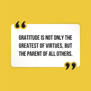Gratitude As Greatest Virtue