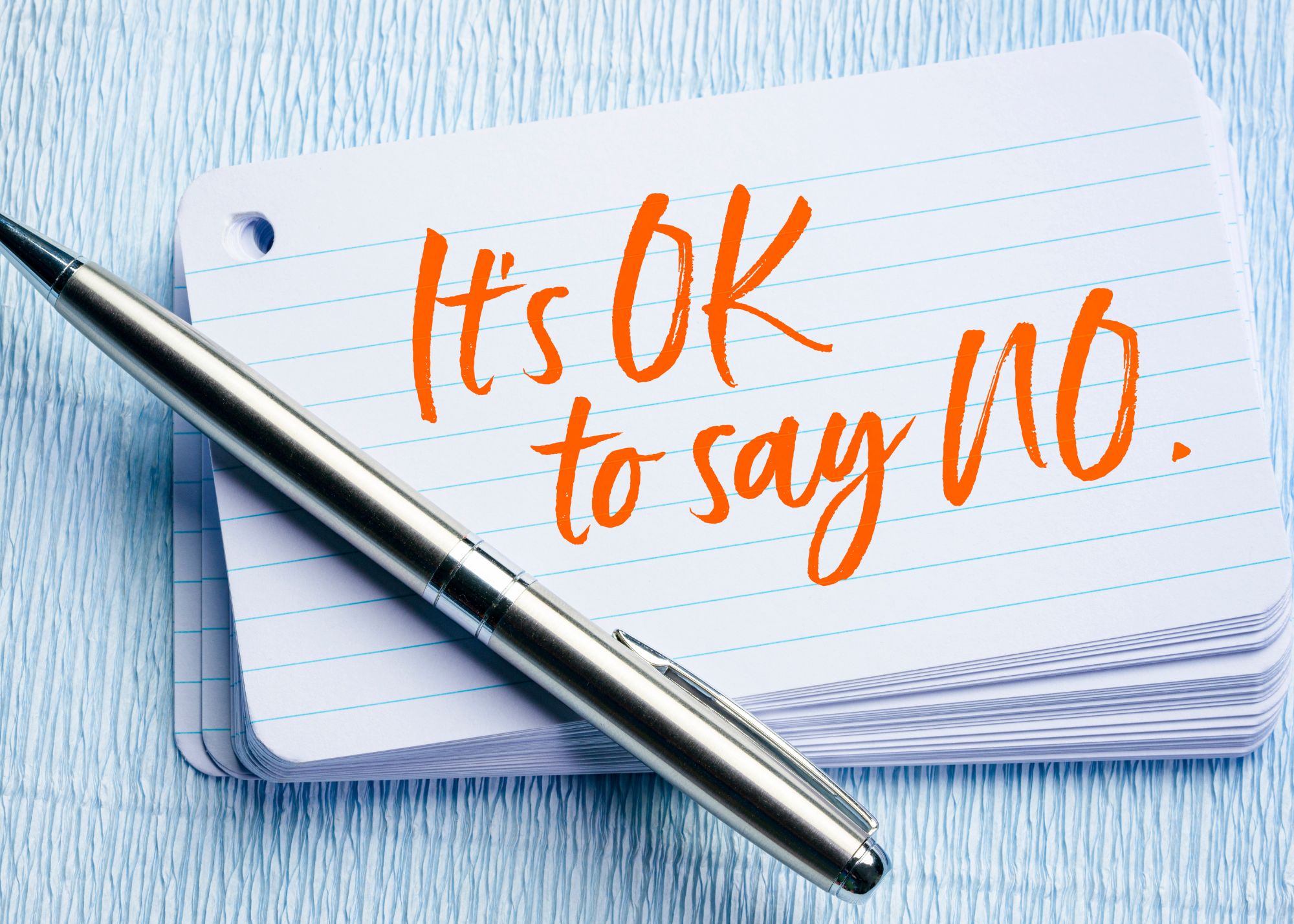 Tips for saying no effectively.